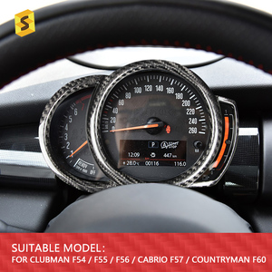Accesorios interiores de la cubierta del marco del salpicadero de fibra de carbono real para <span class=keywords><strong>MINI</strong></span> Clubman F54 Countryman F60 <span class=keywords><strong>Cabrio</strong></span> F57 tipo Kits interiores - Product Image 2