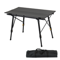 Table de camping pliable en alliage d'aluminium ultralégère et moderne pour les voyages et les activités de plein air