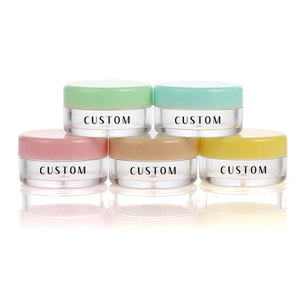 Custom Cosmetic <b>Plastic</b> Jars 5ml 10ml 15ml Cylinder Shape For Eye Cream Lip Mask Nail Polish <b>Packaging</b> - Product Image 1
