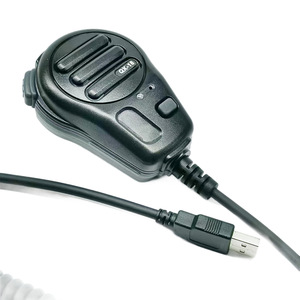 Micrófono de mano Qx-18 con cable USB para walkie talkie, clip universal con cancelación de ruido, modo teclado - Product Image 5