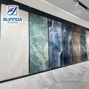 Mỏng dày tấm gạch kích thước lớn thiêu kết đá sứ sàn Tường TV nền trang trí đá cẩm thạch thiết kế xi măng bóng mờ - Product Image 2