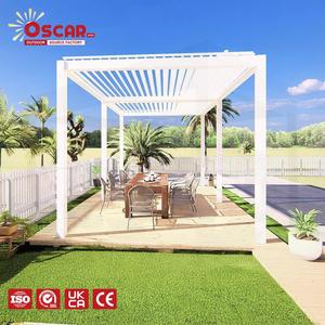 Gazebos para Exteriores <span class=keywords><strong>de</strong></span> <span class=keywords><strong>6x3</strong></span>, 5x3m y 10x12m, Pérgola <span class=keywords><strong>de</strong></span> Aluminio con Vidrio Deslizante Impermeable para Piscinas, Espacios Exteriores y Patios - Product Image 1