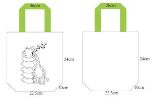 Bolsas de Compras Ecológicas de Bajo MOQ, Bolsas de Graffiti para Niños, Lindas Bolsas de Tela No Tejida para Manualidades - Product Image 3