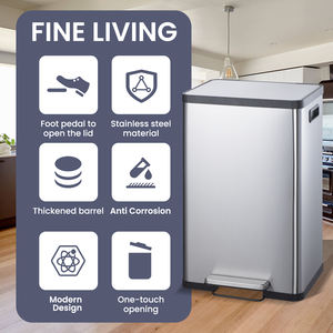 <span class=keywords><strong>Cubo</strong></span> <span class=keywords><strong>de</strong></span> <span class=keywords><strong>basura</strong></span> Rectangular <span class=keywords><strong>de</strong></span> cocina OEM <span class=keywords><strong>de</strong></span> J & <span class=keywords><strong>L</strong></span>, diseño elegante que se adapta a espacios estrechos <span class=keywords><strong>con</strong></span> una tapa <span class=keywords><strong>de</strong></span> cierre suave para la comodidad <span class=keywords><strong>de</strong></span> la vida - Product Image 4