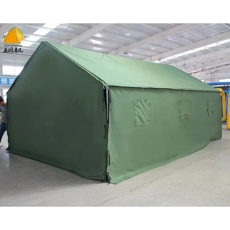 Tente irak 4m x 6m moustiquaire toile de coton tente murale cadre métallique cadre en acier galvanisé tente d'abri