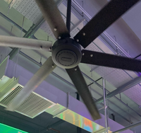 Ventilateur de plafond industriel HVLS de 96 pouces, extra large, avec système de contrôle intelligent, pour entrepôts, gymnases, grands espaces commerciaux