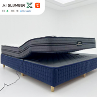 AISLUMBERX Langlebige Elektrisch Verstellbare Matratze mit Fernbedienung Intelligente Aufwachfunktion Mittelfeste Härte 28cm Dick für Schlafzimmer