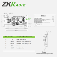 Módulo Lector/Escritor de Tarjetas IC RFID UART WG 13.56MHz DC 5V Integrado