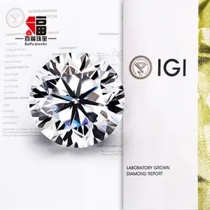 Bijoux Baifu, certificat IGI, <span class=keywords><strong>diamant</strong></span> cultivé en laboratoire HPHT CVD, couleur D, pureté VVS VS, <span class=keywords><strong>diamant</strong></span> non monté - Product Image 1