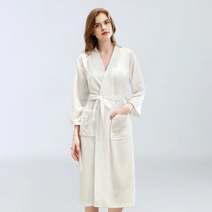 Customized Pajama logo Designer LOGO Unisex Kimono Bathrobe Plus Size Spa Hotel <strong>Robe</strong> Pajamas - Product Image 3