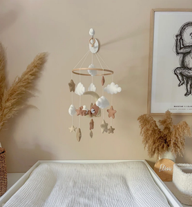 Design onirique nouveau-né lit suspendu décor cloche vent carillon dinosaure thème bébé berceau lit mobile - Product Image 4