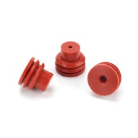 Bouchon d'étanchéité en silicone rouge LT6249, accessoire de faisceau de câbles pour connecteur automobile