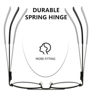 <span class=keywords><strong>Gafas</strong></span> de Montura Redonda Modernas para Hombre, Bisagra de Resorte, Color Azul, Dorado y Plateado, Círculo Metálico, Ligeras, Simples, para Computadora, Adultos, <span class=keywords><strong>Gafas</strong></span> Sólidas 2026 - Product Image 3