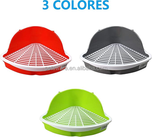 Inodoro de arena triangular de animales pequeños <span class=keywords><strong>para</strong></span> conejos y roedores - Product Image 4