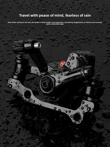 Étrier de frein à disque en alliage d'aluminium pour <span class=keywords><strong>VTT</strong></span>, mécanique, avant et arrière, F160 R140, composant de vélo de montagne, haute résistance, noir - Product Image 4