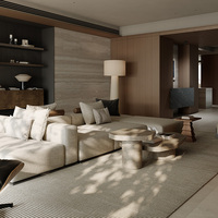 Conception d'intérieur de villa de luxe moderne, personnalisation complète de la maison, projet de décoration intérieure pour hôtel, villa, appartement