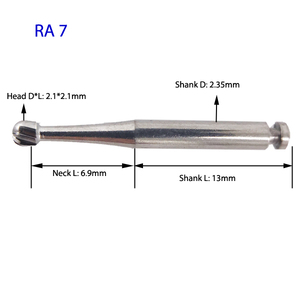 SSwhite quality dentista usa RA fresa in metallo duro 2.1mm testa tonda RA 7 - Product Image 2