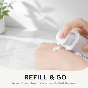 Bouteille vide à pompe airless personnalisée OEM ODM en gros, rechargeable, pour voyage, lotion, soins de la peau, cosmétiques 15ml 30ml 50ml - Product Image 3