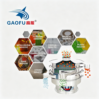 Gaofu Lebensmittelgeeigneter Rotations-Vibrationssieb 1/2/3/4 Schichten Kreissiebmaschine 500 Mesh für Mehl, Stärke und Lebensmittelpulver