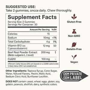 Caramelle Gommose Vegane alla <span class=keywords><strong>Barbabietola</strong></span> Pronte per la Spedizione, Superfood Senza <span class=keywords><strong>Zucchero</strong></span>, Supporto Immunitario, Caramelle Biologiche alla <span class=keywords><strong>Barbabietola</strong></span> - Product Image 5