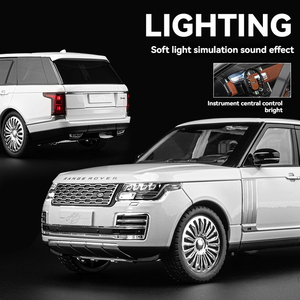 Modelo de Coche de Aleación Fundido a Presión 1:18 <span class=keywords><strong>Land</strong></span> <span class=keywords><strong>Rover</strong></span> Range 2018-2021, Simulación de Coche con Sonido y Luz, Juguete de Exhibición para Niños con Función de Retroceso - Product Image 3