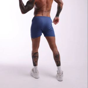 Calzoncillos Bóxer Azules para Hombre, 100% Algodón, Suaves, Transpirables y Cómodos, Ropa Interior Masculina con Cintura Elástica, Proveedor de Calzoncillos de Algodón para Hombre - Product Image 1