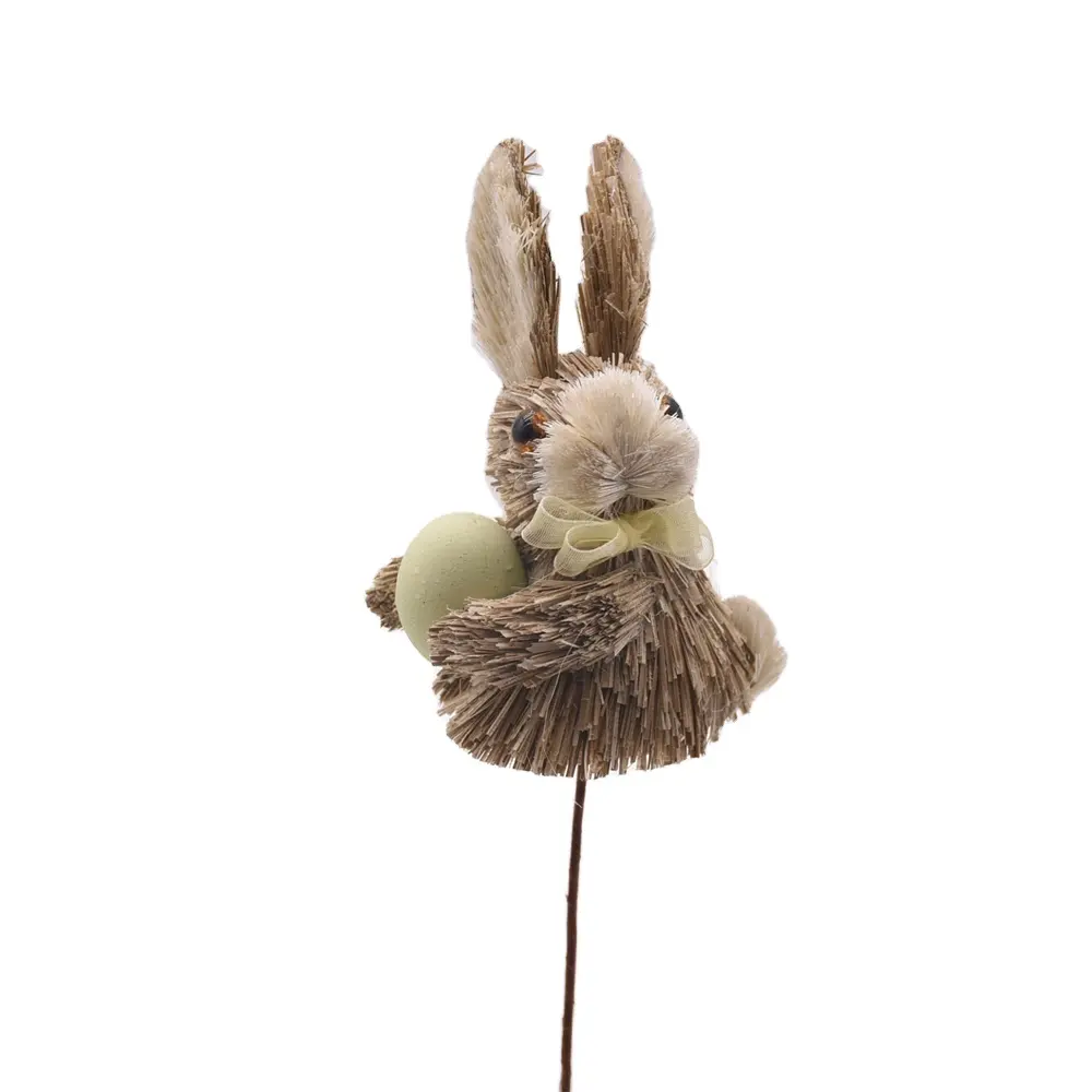 Il nuovo Design di GY BSCI, grazioso coniglio, decorazione naturale per coniglietti di paglia, l'ornamento di pasqua sceglie la decorazione del coniglio di Pasqua