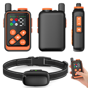 Ultrasonic Remote Dog Trainer With Shock Collar For <b>Bark</b> <b>Control</b> And Training One To One Black And Orange ABS Material - Product Image 3