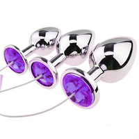 Jouets médicaux en métal Ninghao, jouets sexuels en strass, électro-plug anal, masseur thérapeutique, plug anal électrique pour hommes et femmes
