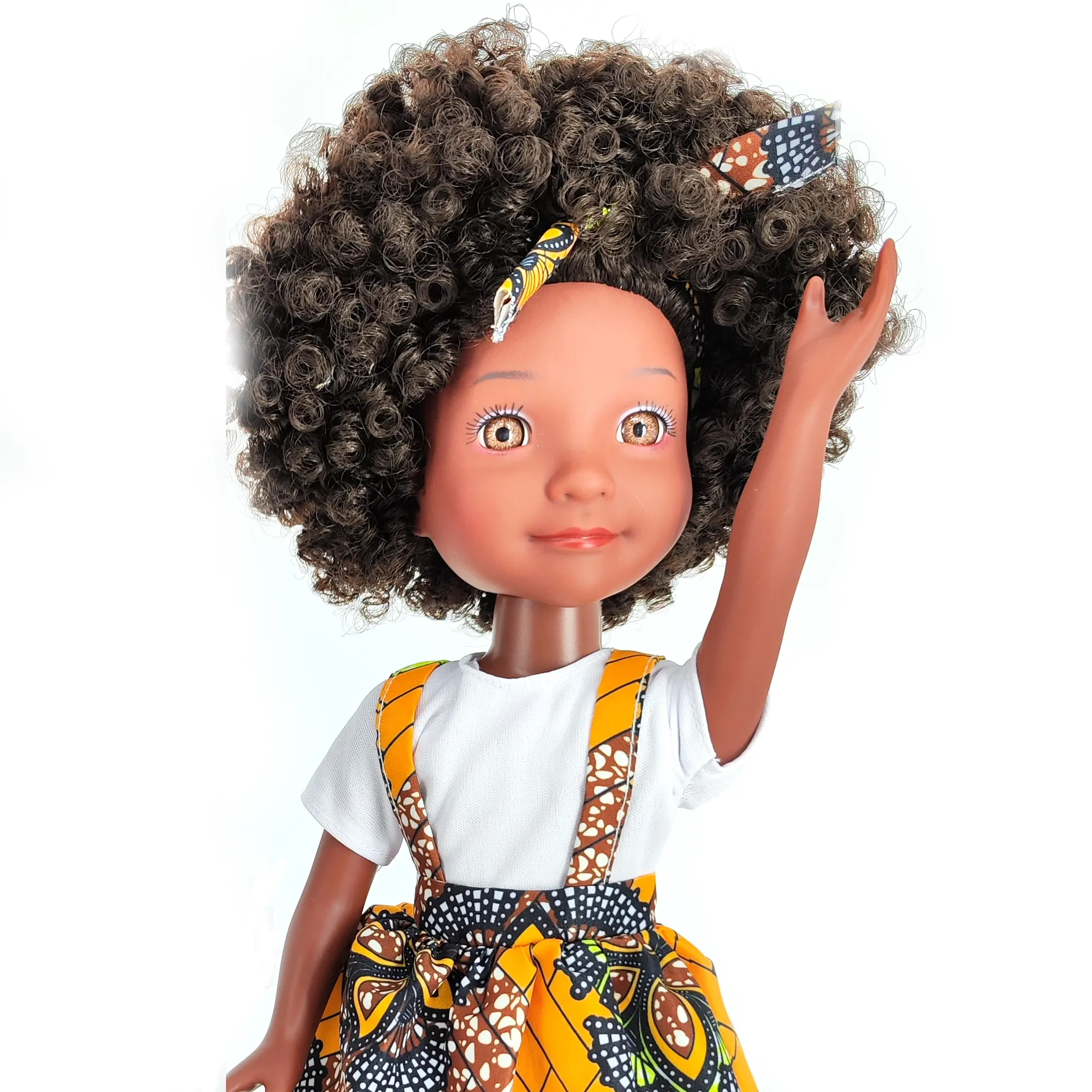 2023 New Lovely Induction Black Girl Doll With Light And Music Hot Sell Wholesale Girl Toys 15 inch American African Girl Dolls