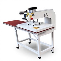 Presse à chaud pneumatique hydraulique semi-automatique à double station et ouverture automatique 16x24 (38x38) coulissante pour l'impression de t-shirts