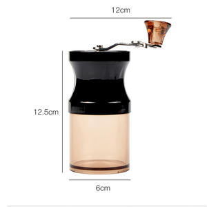 Mini machine à <span class=keywords><strong>café</strong></span> domestique portable avec broyeur de <span class=keywords><strong>grains</strong></span> manuel Source d'alimentation manuelle en plastique domestique - Product Image 2