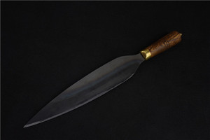 Ensemble de couteaux de cuisine en acier inoxydable avec manche en bois - Product Image 2