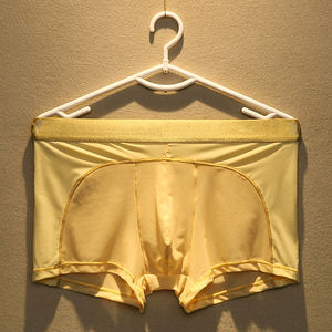 Calzoncillos bóxer personalizados sin costuras de nailon 90% con estilo de alta calidad, ropa interior de lujo para hombre, pantalones cortos, Calzoncillos Bóxer lisos de tamaño completo - Product Image 2