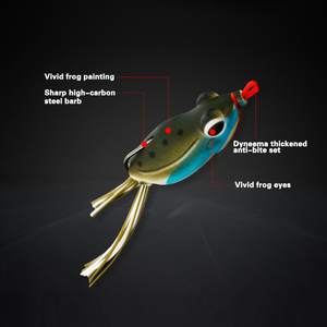 <span class=keywords><strong>RYOBI</strong></span> leurres durs simulé grenouille poids 14g longueur 60mm ligne acier à haute teneur en carbone pêche en mer antirouille peau douce - Product Image 4