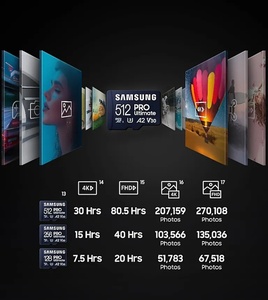 <span class=keywords><strong>Carte</strong></span> mémoire flash Samsung PRO Ultimate avec <span class=keywords><strong>adaptateur</strong></span> MB-MY256SA 128 Go 256 Go 512 Go pour les téléphones de jeu avec caméra drone - Product Image 5