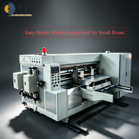 Machine d'impression de boîtes en carton ZHAOLI à grande vitesse, imprimante flexographique 2 couleurs, découpeuse et rainureuse