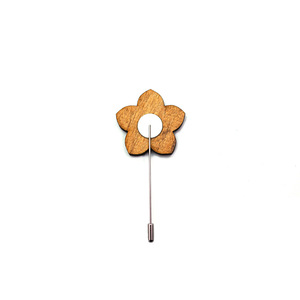 Nouveautés 2026 : Broche unisexe en <span class=keywords><strong>bois</strong></span> à motifs floraux, style vintage, idéale pour les anniversaires, cadeaux d'entreprise et articles personnels innovants - Product Image 4