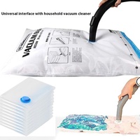 Sacs de rangement sous vide pliables écologiques avec pompe pour vêtements et salle de bain - Conception matelassée, prêts pour l'emballage de bagages