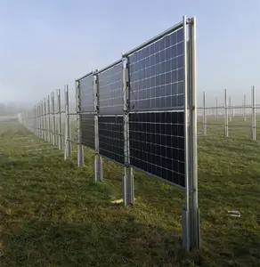 農業太陽光発電コンセプトE/W垂直両面PVファーム垂直PV