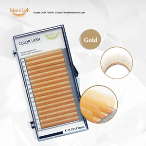 Coreano personalizado OEM hecho a mano Natural largo radiante Oro suave 0,15mm Curl CC extensiones de pestañas - Product Image 2