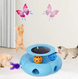 Juguete Interactivo Inteligente y Ecológico para Mascotas, Material ABS, Juguete Eléctrico Moderno para Gatos, Varita con Pluma de Mariposa - Product Image 4