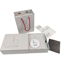 Boîte d'emballage de luxe personnalisée pour kit de nettoyage de prothèses dentaires et appareils orthodontiques avec insert en papier pour aligneurs dentaires
