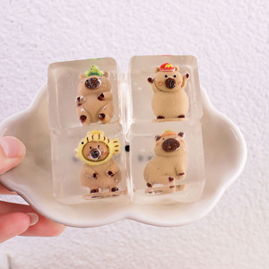 Mini Squishies Kawaii Capybara Cartoon Parfumés à Remontée Lente, Jouet Anti-Stress pour Enfants, Jouet Sensoriel Squishy en Forme de Gourmandise - Product Image 6