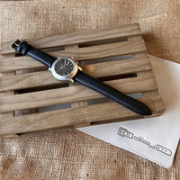 Correa de Reloj Diloy con Efecto Aceitado, 100% Cuero Español de Lujo en Negro/Café/Marrón, Calidad Premium, Modelo 77 España