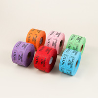 Billets d'Événement Colorés en Gros, Rouleau Double de Tickets de Tombola Vierge pour Foires, Jeux de Carnaval et Activités Scolaires