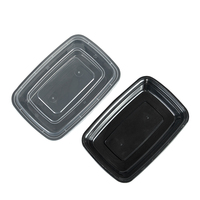 Contenant de Préparation de Repas Populaire Sans BPA, 750-1500 ml, Lot de 150, en Plastique, Récipient de Conservation Alimentaire avec Couvercle Hermétique