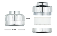 Robinet de cuisine rotatif en coton PP anti-éclaboussures avec filtre à eau douchette amovible pour accessoire de salle de bain