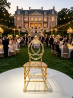 Chaises de mariage en plastique transparent en gros - Chaises de salle à manger portables, imperméables et écologiques pour hôtels, salons et locations événementielles (vente en gros)