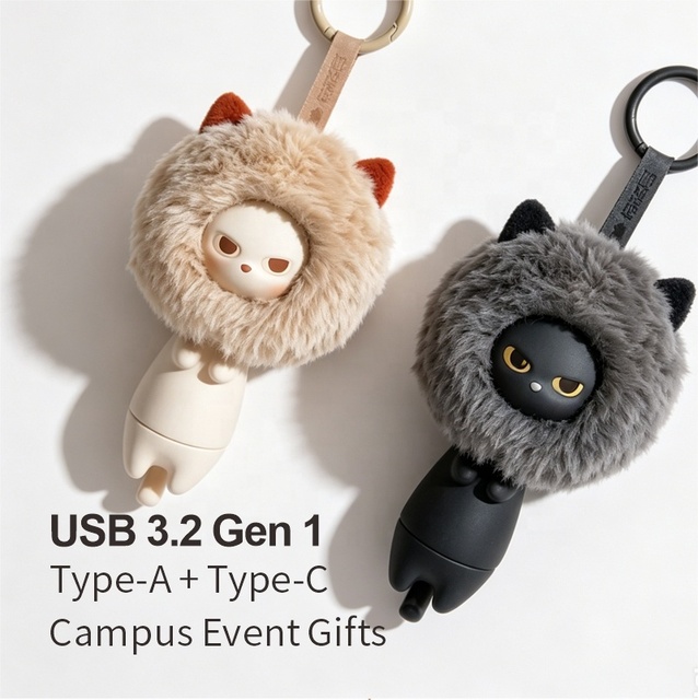 Cute Cartoon USB Flash Drive USB 3.2 High Speed Memory Stick Corporate Gift Custom Logo USB Drive